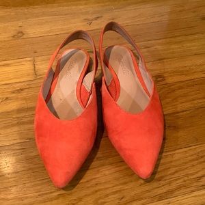 Madewell flat pointed sling back flats